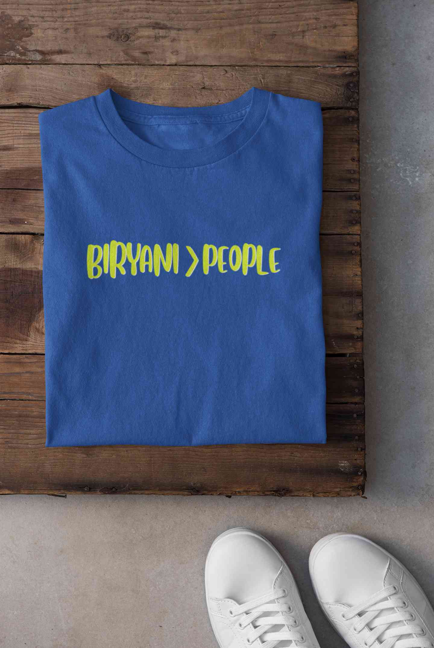 Biryani Food Love Mens Half Sleeves T-shirt- FunkyTeesClub