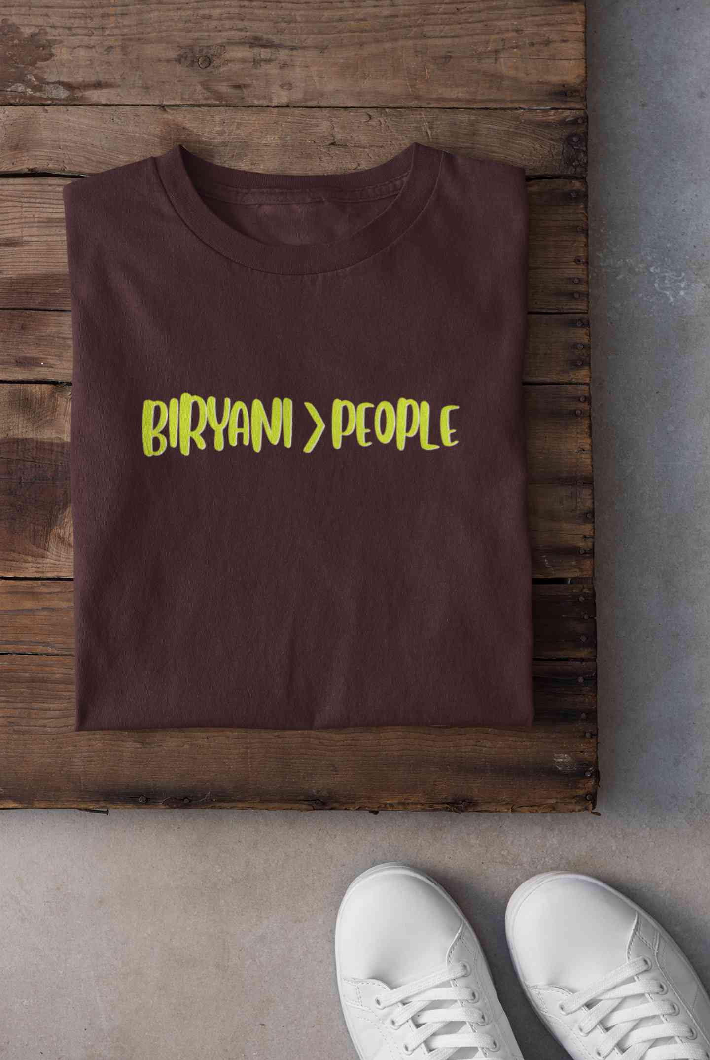 Biryani Food Love Women Half Sleeves T-shirt- FunkyTeesClub