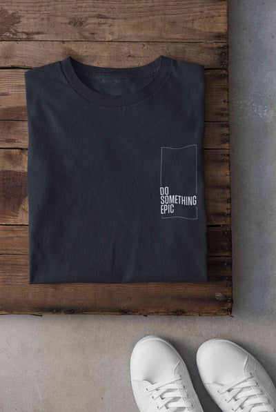Do Something Epic Side Pocket Women Half Sleeves T-shirt- FunkyTeesClub