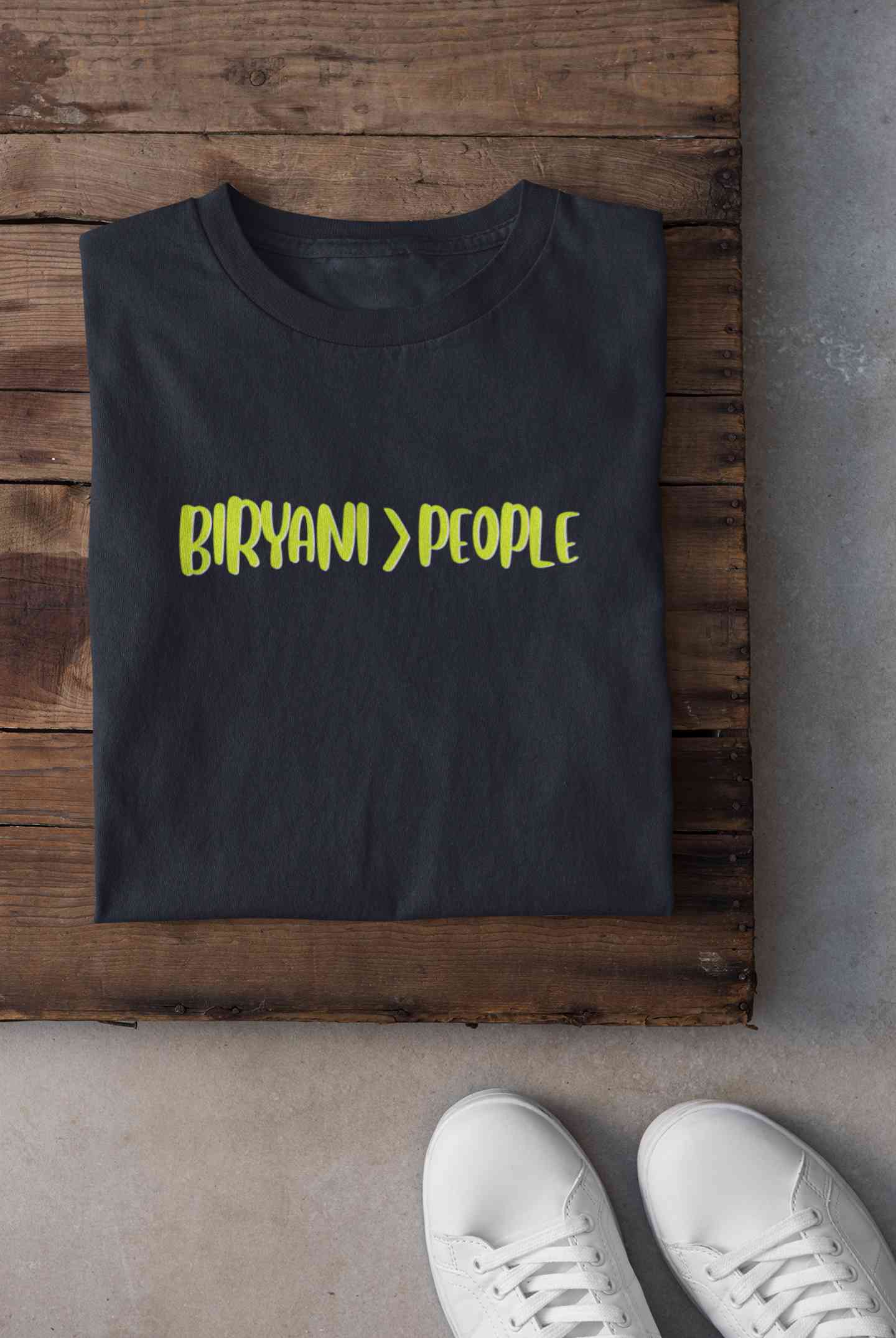 Biryani Food Love Mens Half Sleeves T-shirt- FunkyTeesClub