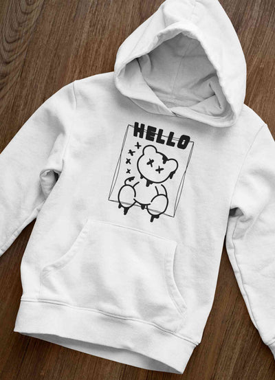 Hello Graphic Men Hoodies-FunkyTeesClub