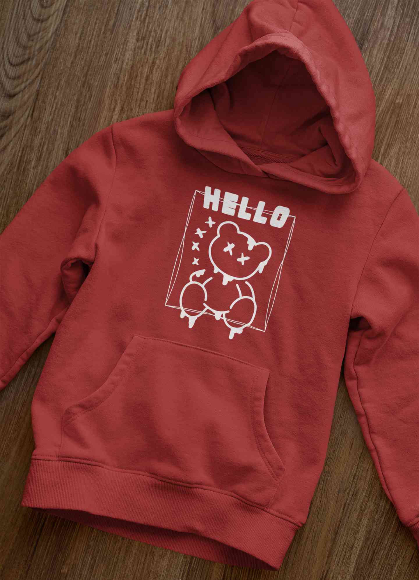 Hello Graphic Hoodies for Women-FunkyTeesClub