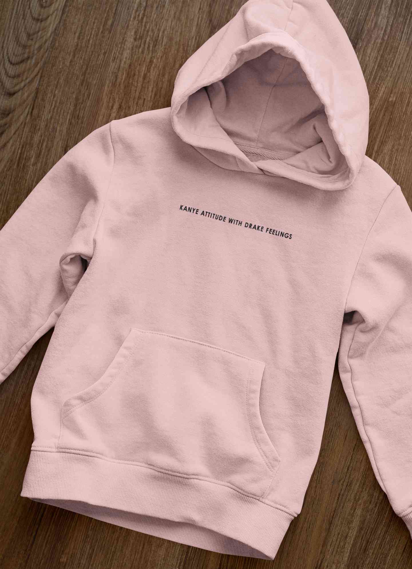 Kanye Attitude Minimals Hoodies for Women-FunkyTeesClub