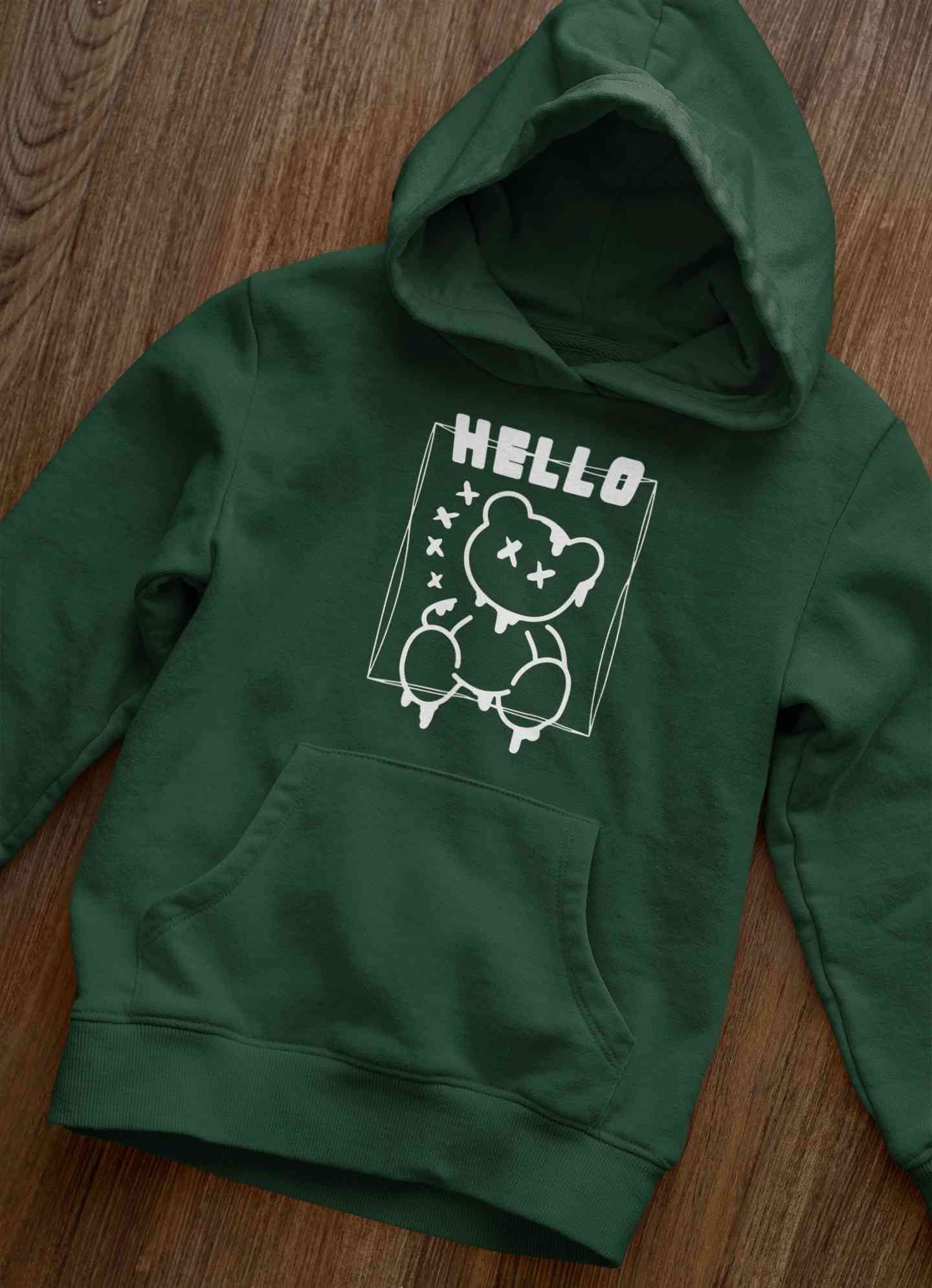 Hello Graphic Men Hoodies-FunkyTeesClub