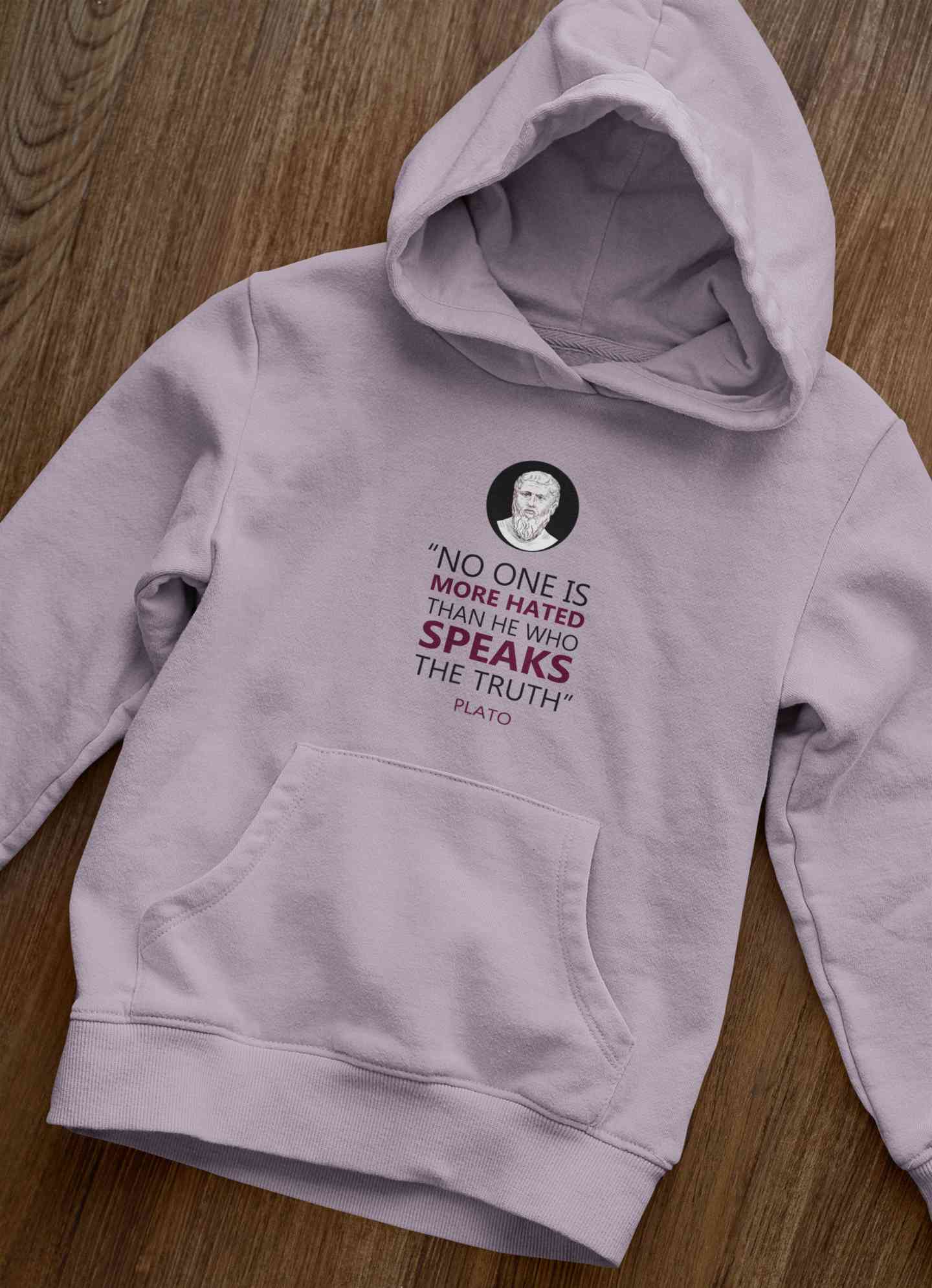 Plato Quote Hoodies for Women-FunkyTeesClub