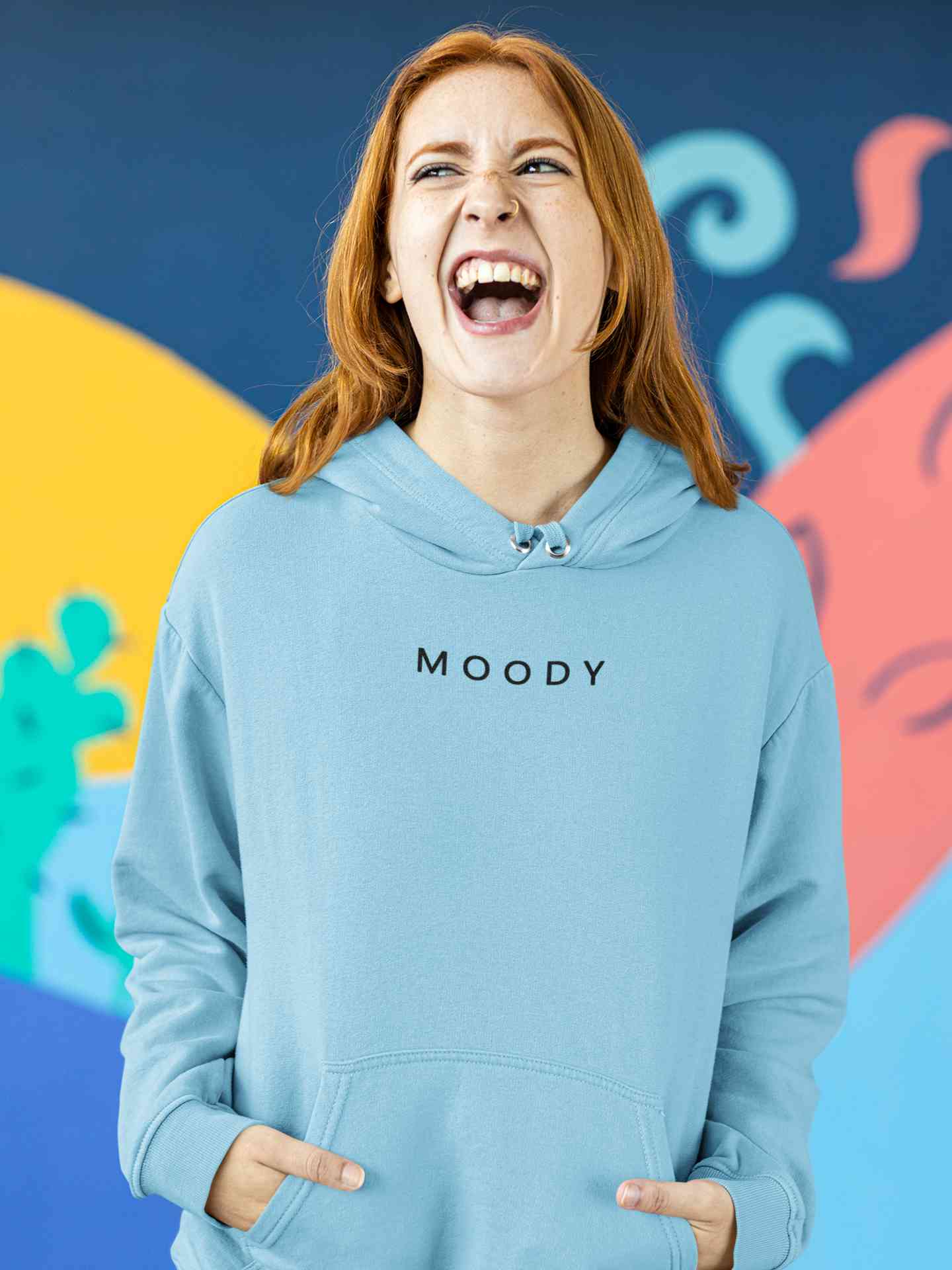 Moody Minimals Hoodies for Women-FunkyTeesClub