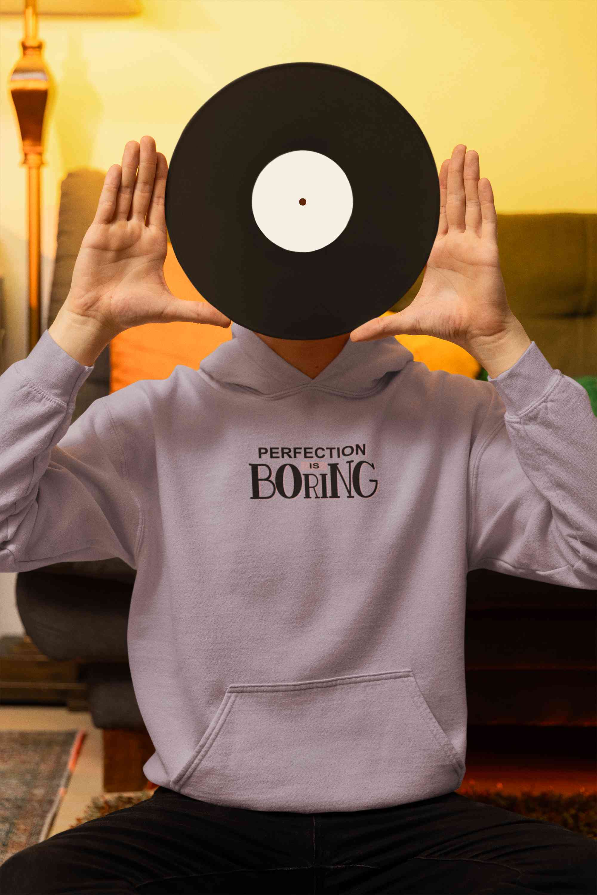 Perfection Is Boring Quotes Men Hoodies-FunkyTeesClub