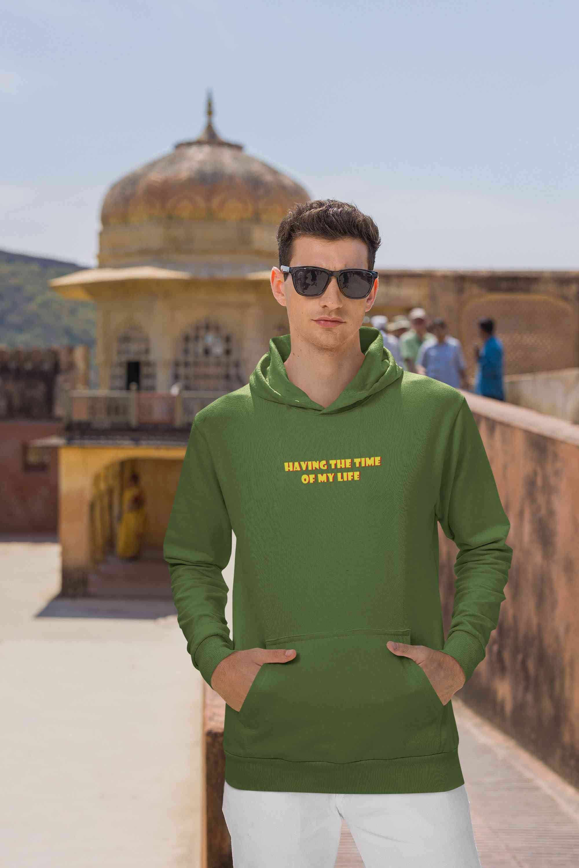 Having The Time Of My Life Minimals Men Hoodies-FunkyTeesClub