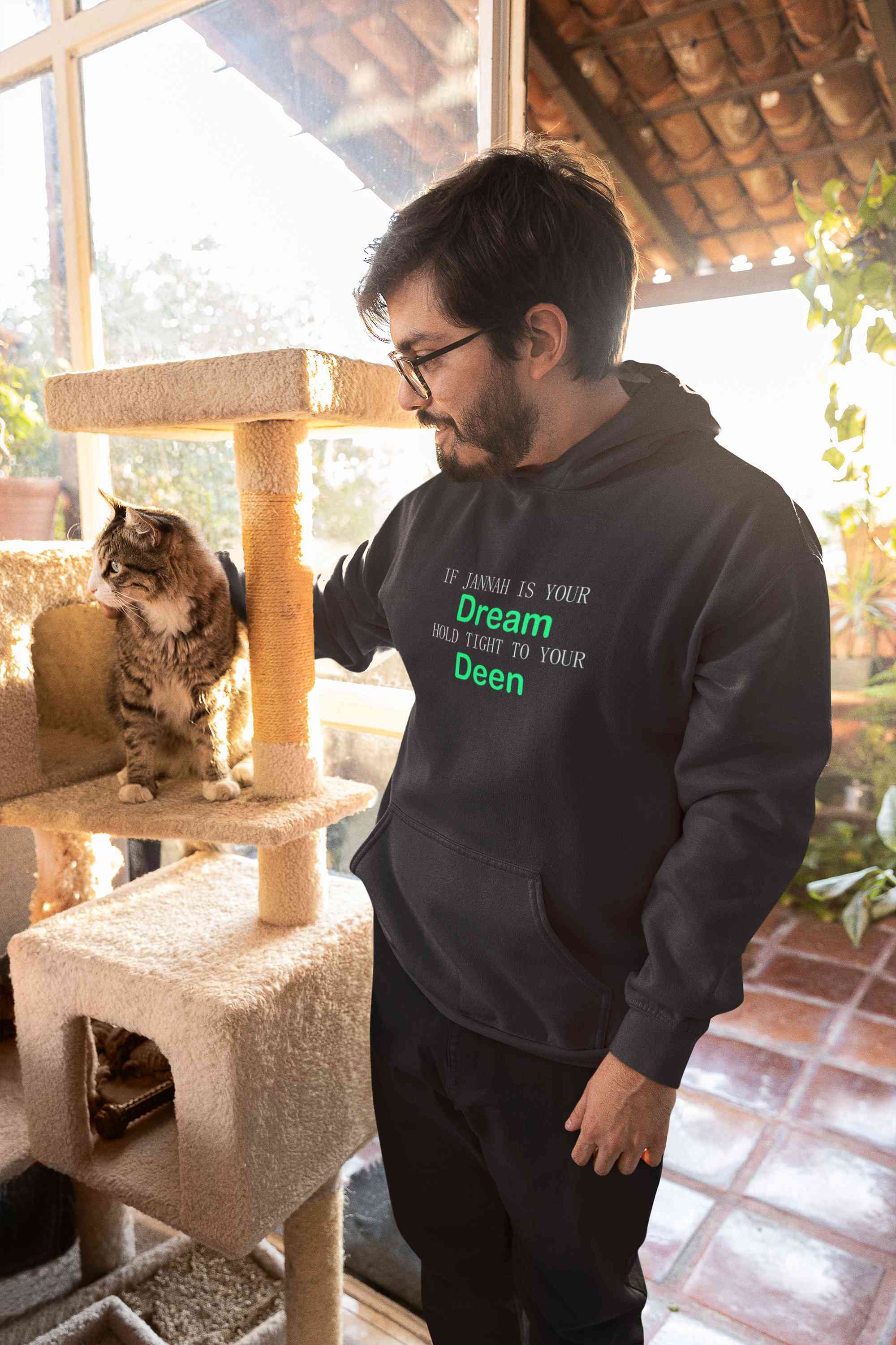 Islam Is My Deen Jannah Is My Dream Men Hoodies-FunkyTeesClub