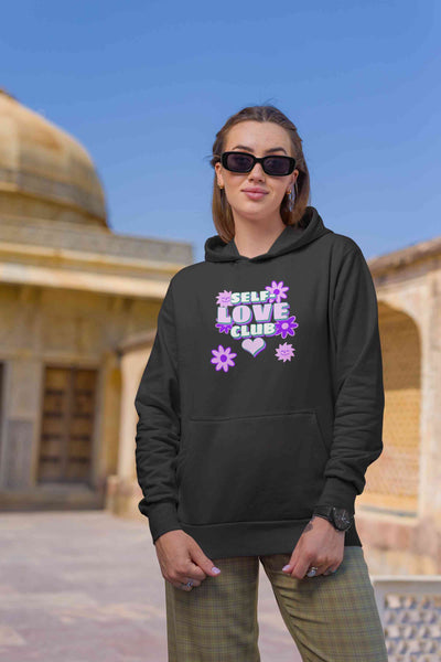 60s Inspired A Self Love Quote Hoodies for Women-FunkyTeesClub