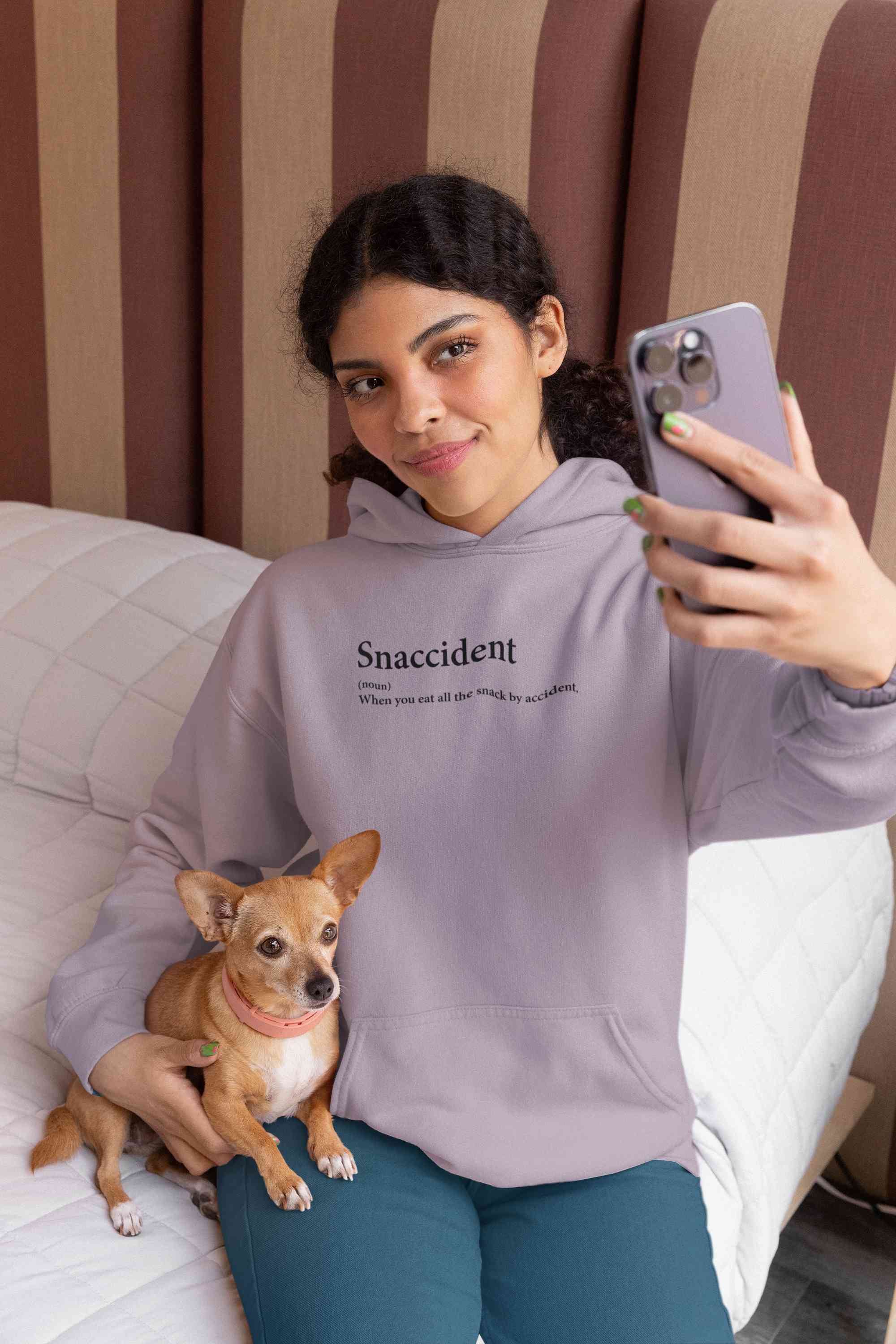 Snaccident Funny Quotes Hoodies for Women-FunkyTeesClub