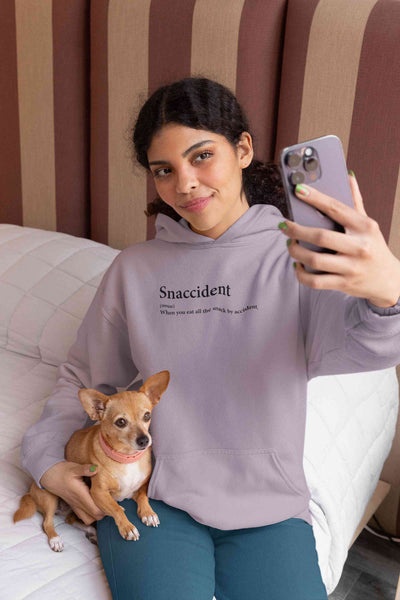 Snaccident Funny Quotes Hoodies for Women-FunkyTeesClub