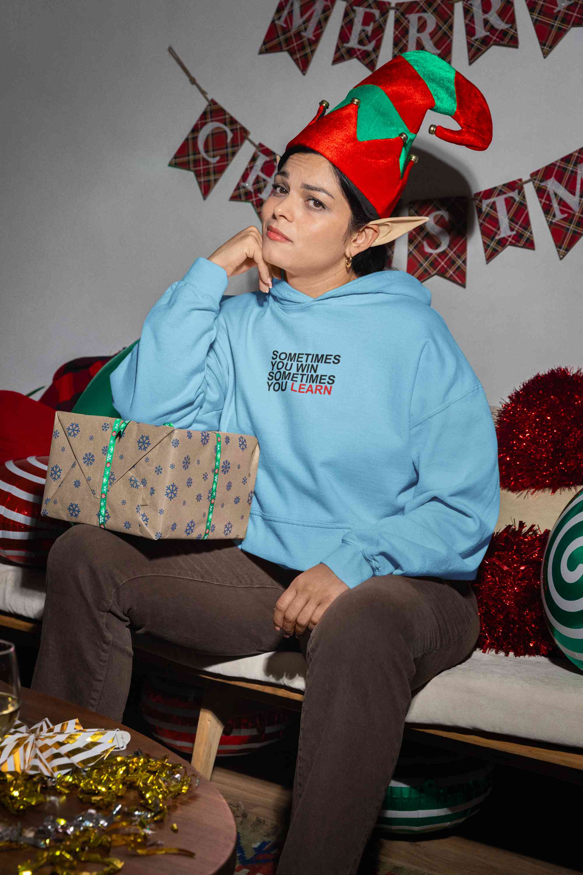 Sometimes You Win Positive Quotes Hoodies for Women-FunkyTeesClub