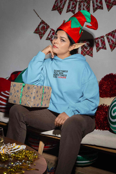 Sometimes You Win Positive Quotes Hoodies for Women-FunkyTeesClub