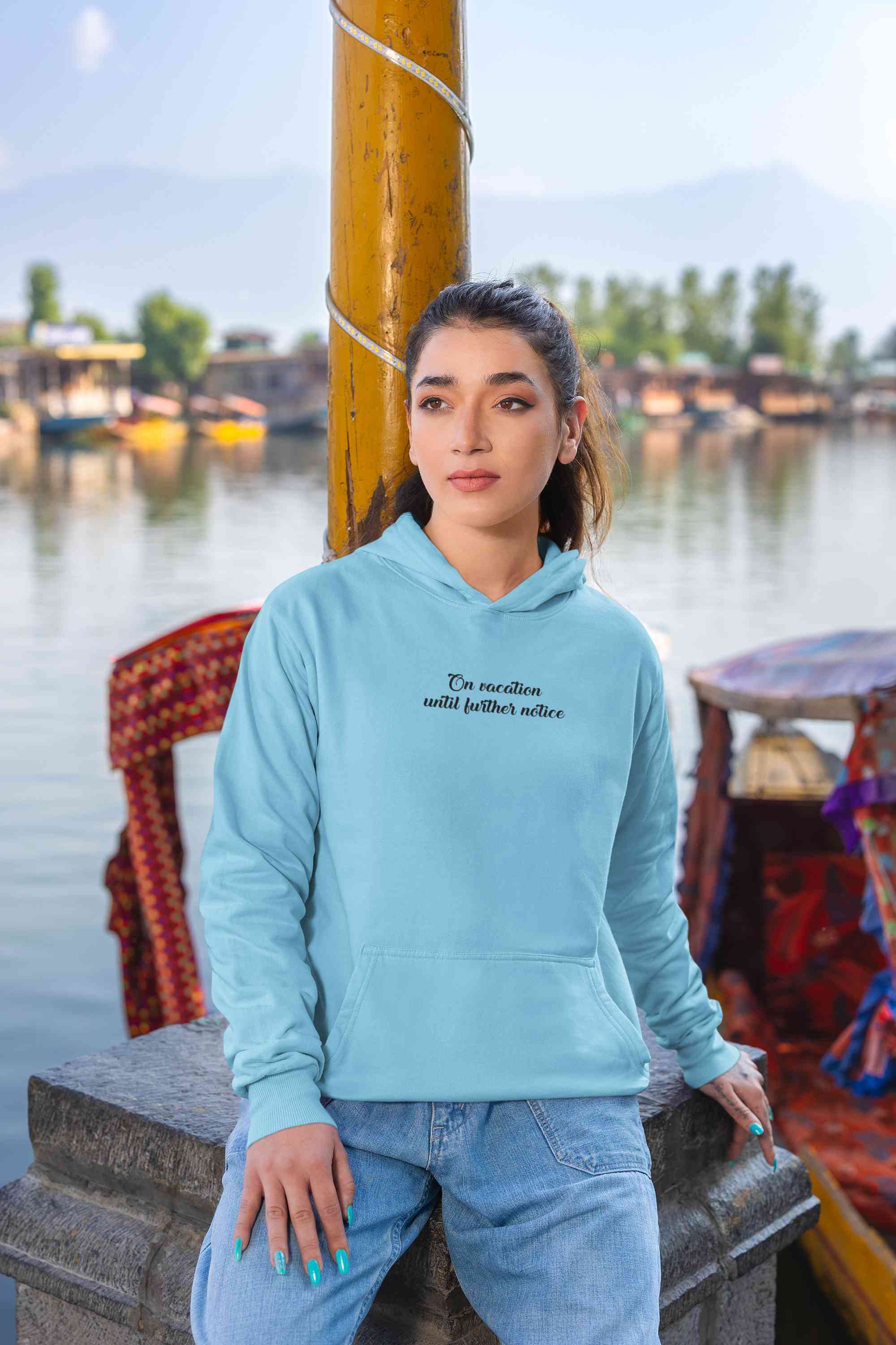 On Vacation Until Further Notice Hoodies for Women-FunkyTeesClub