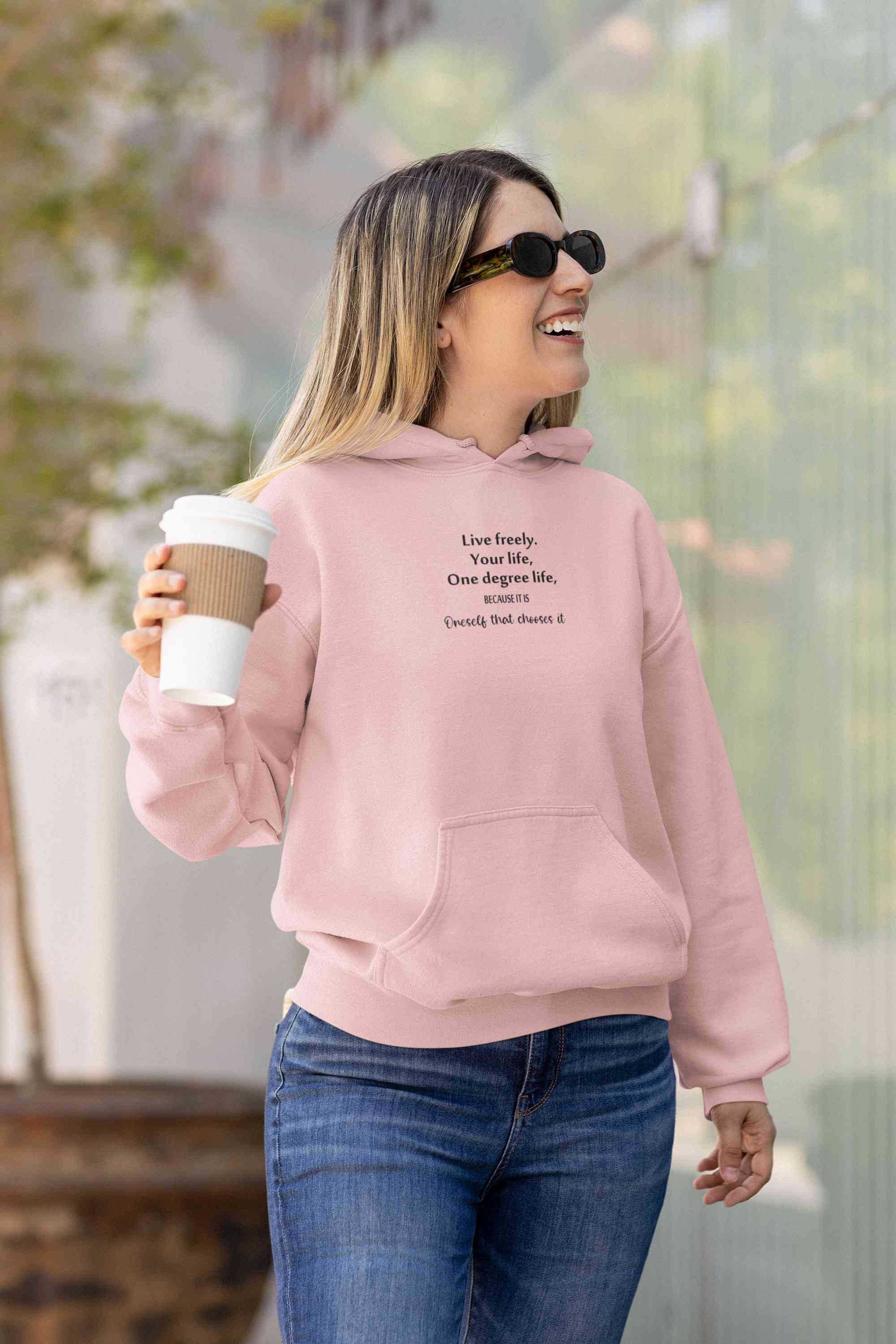 Live freely Hoodies for Women-FunkyTeesClub