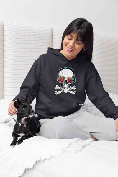 Cool Skull Hoodies for Women-FunkyTeesClub