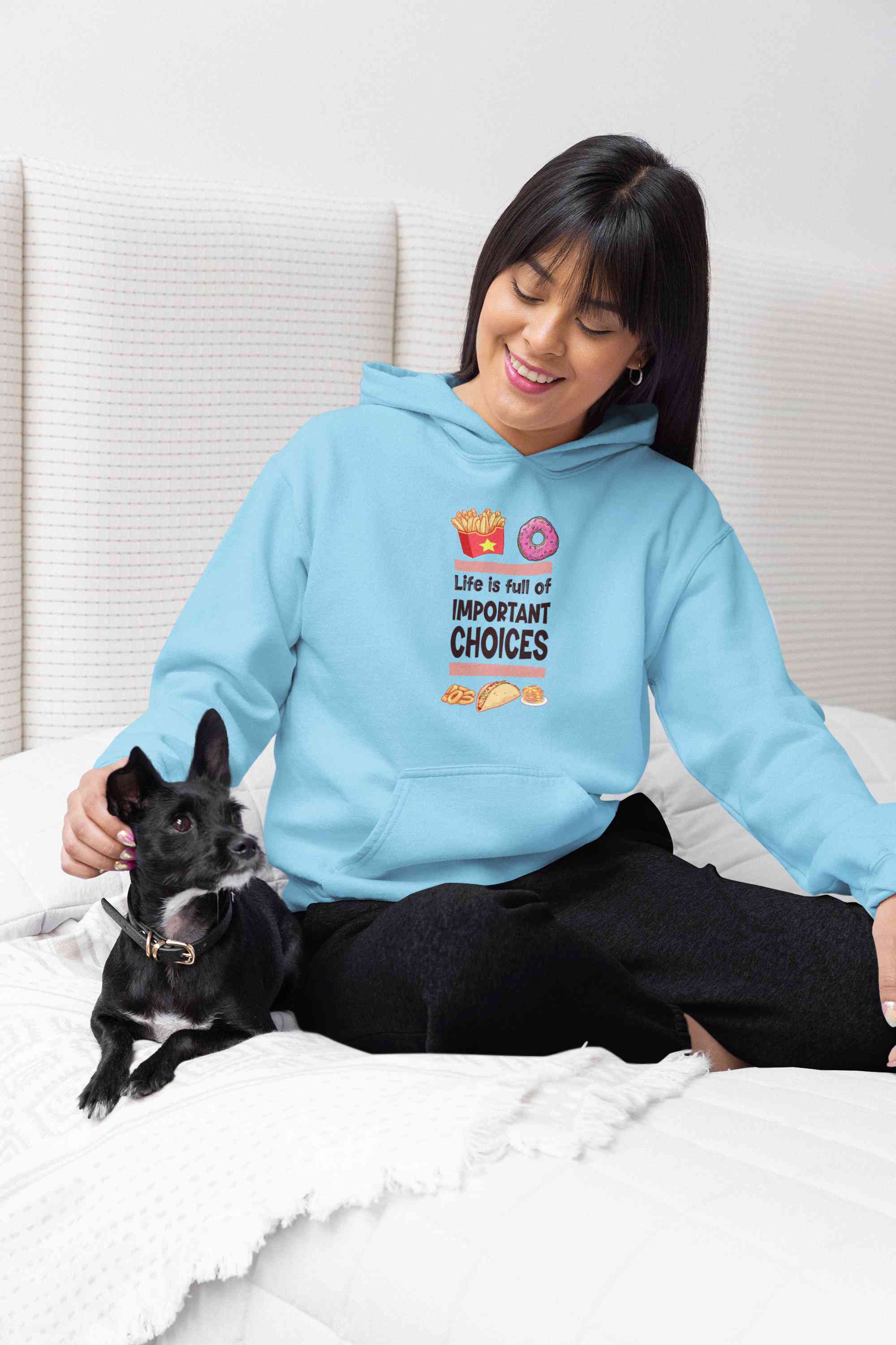 Sweet Choices Quotes Hoodies for Women-FunkyTeesClub
