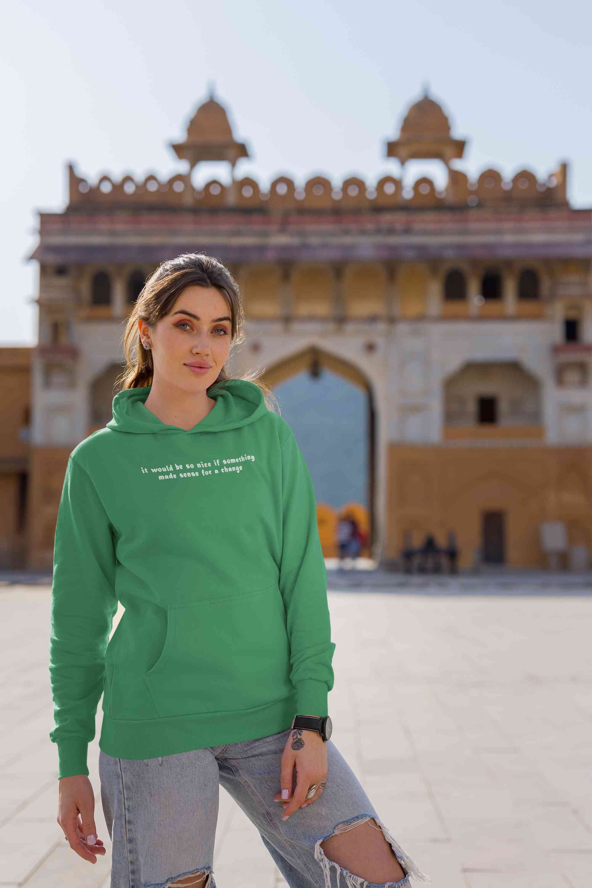 It Would Be So Nice Minimals Hoodies for Women-FunkyTeesClub