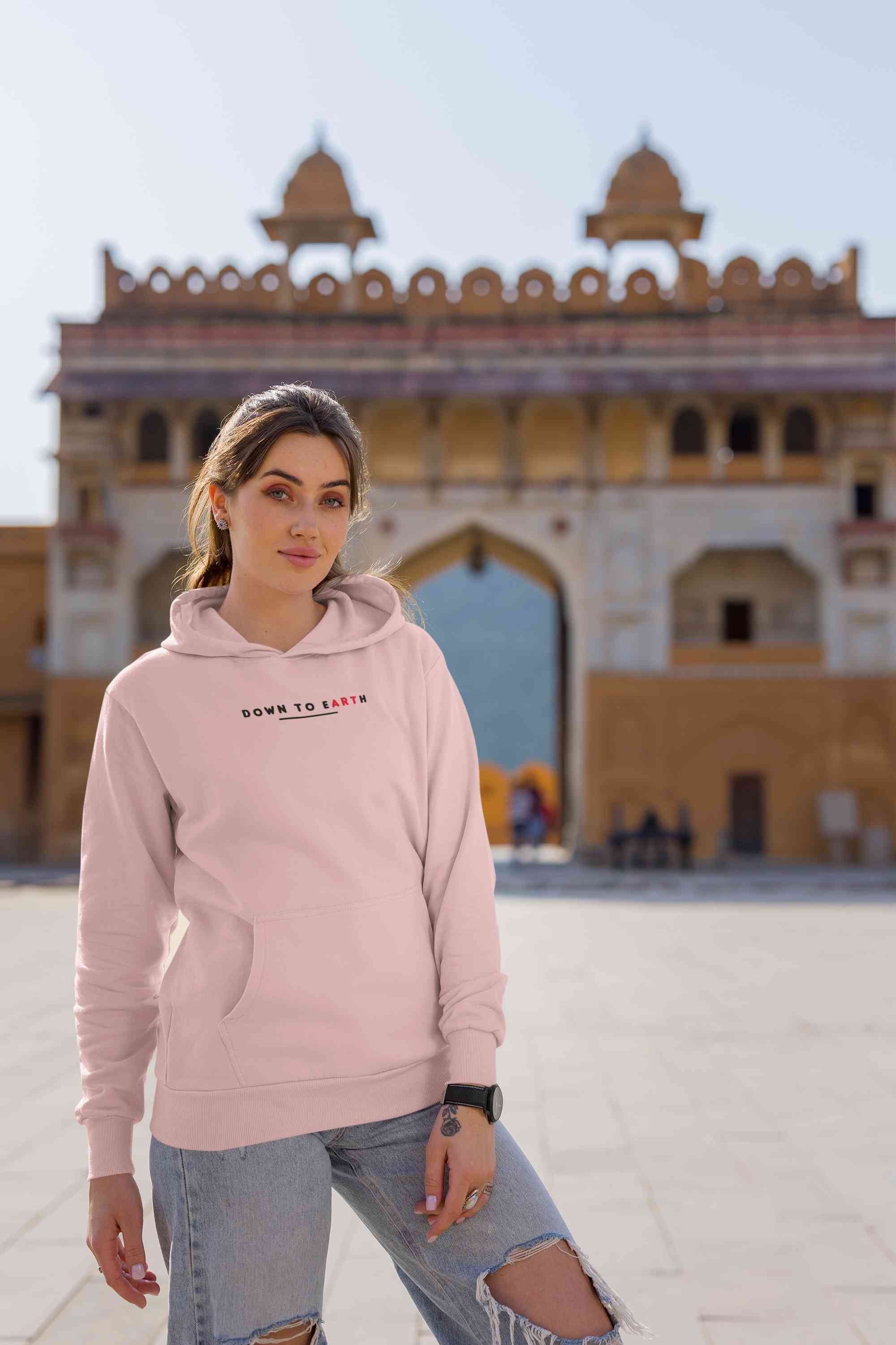 Down To Earth Hoodies for Women-FunkyTeesClub