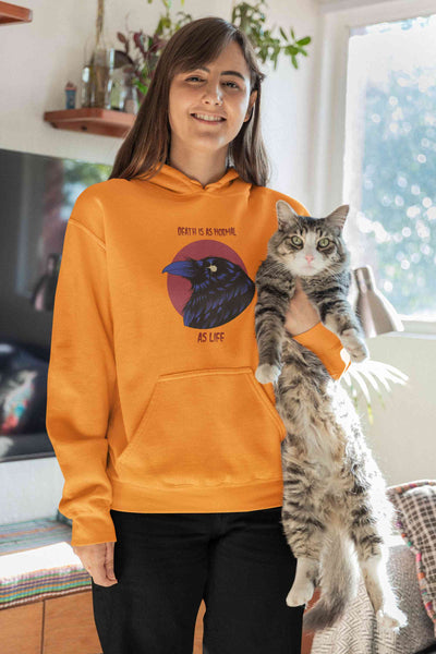 Crow Inspired By The Sandman Comic Book Hoodies for Women-FunkyTeesClub