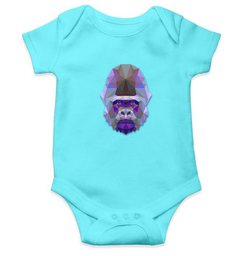 Gorilla Abstract Rompers for Baby Boy- FunkyTradition FunkyTradition