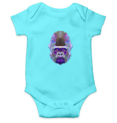 Gorilla Abstract Rompers for Baby Girl- FunkyTradition FunkyTradition