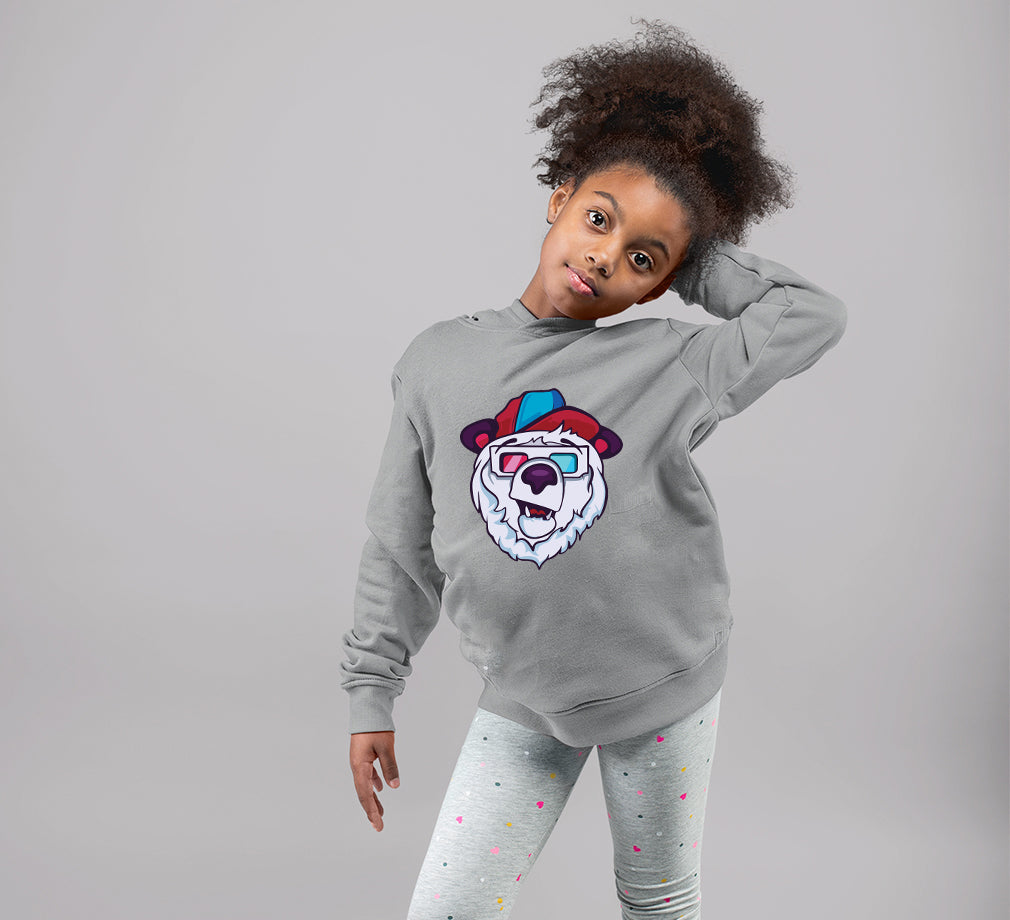 Bear Girl Hoodies-FunkyTeesClub