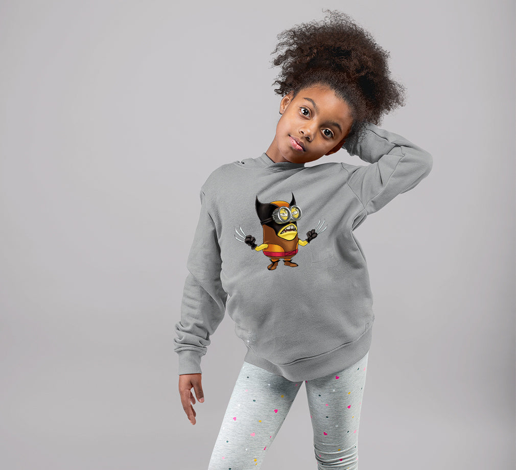 Minion Wolverine Girl Hoodies-FunkyTeesClub