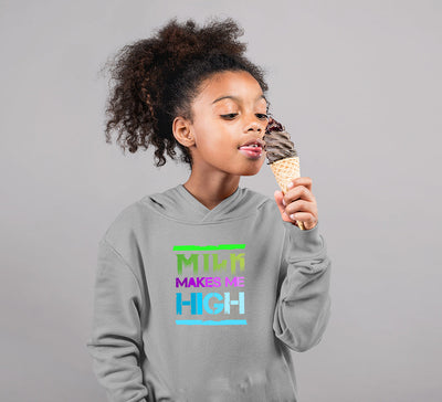 Milk Make Me High Girl Hoodies-FunkyTeesClub