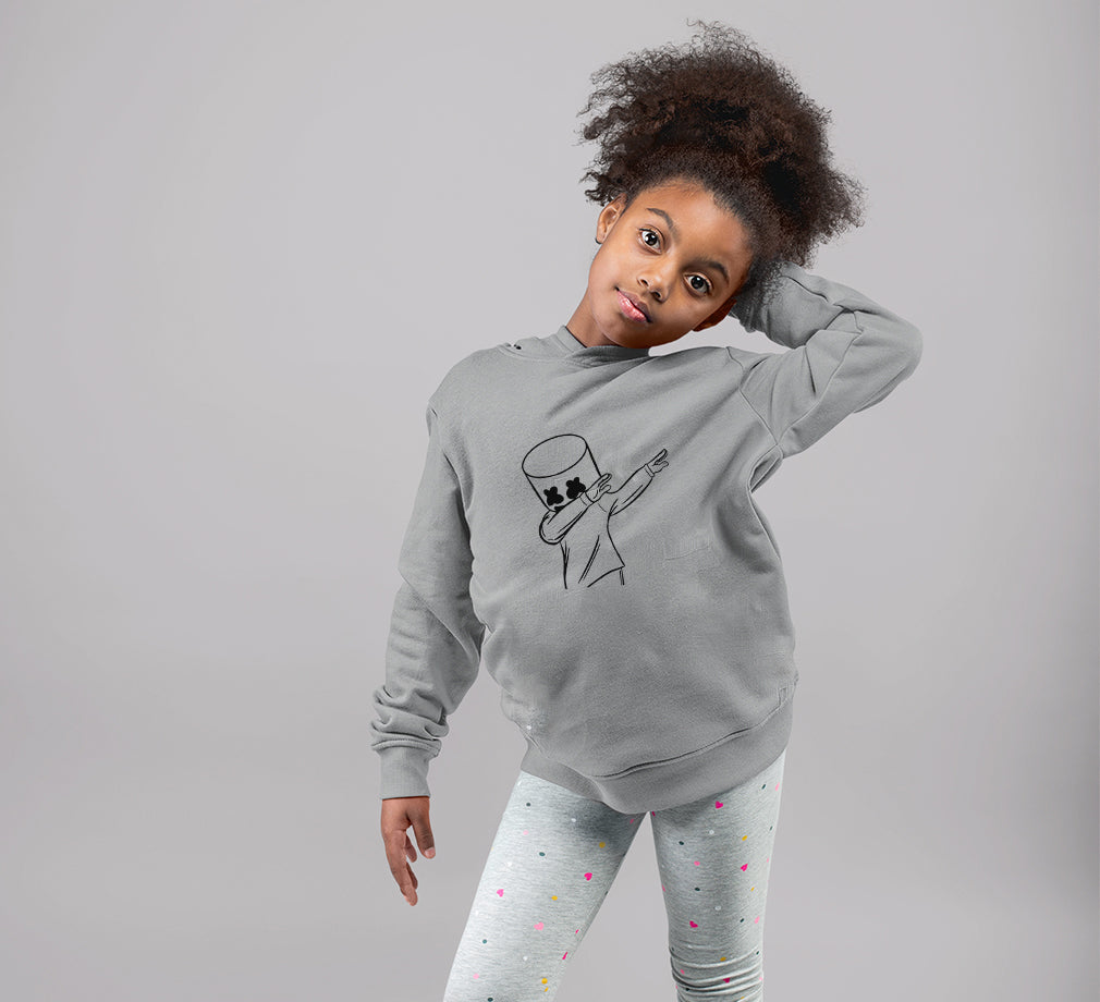 Dab Marshmello Girl Hoodies-FunkyTeesClub
