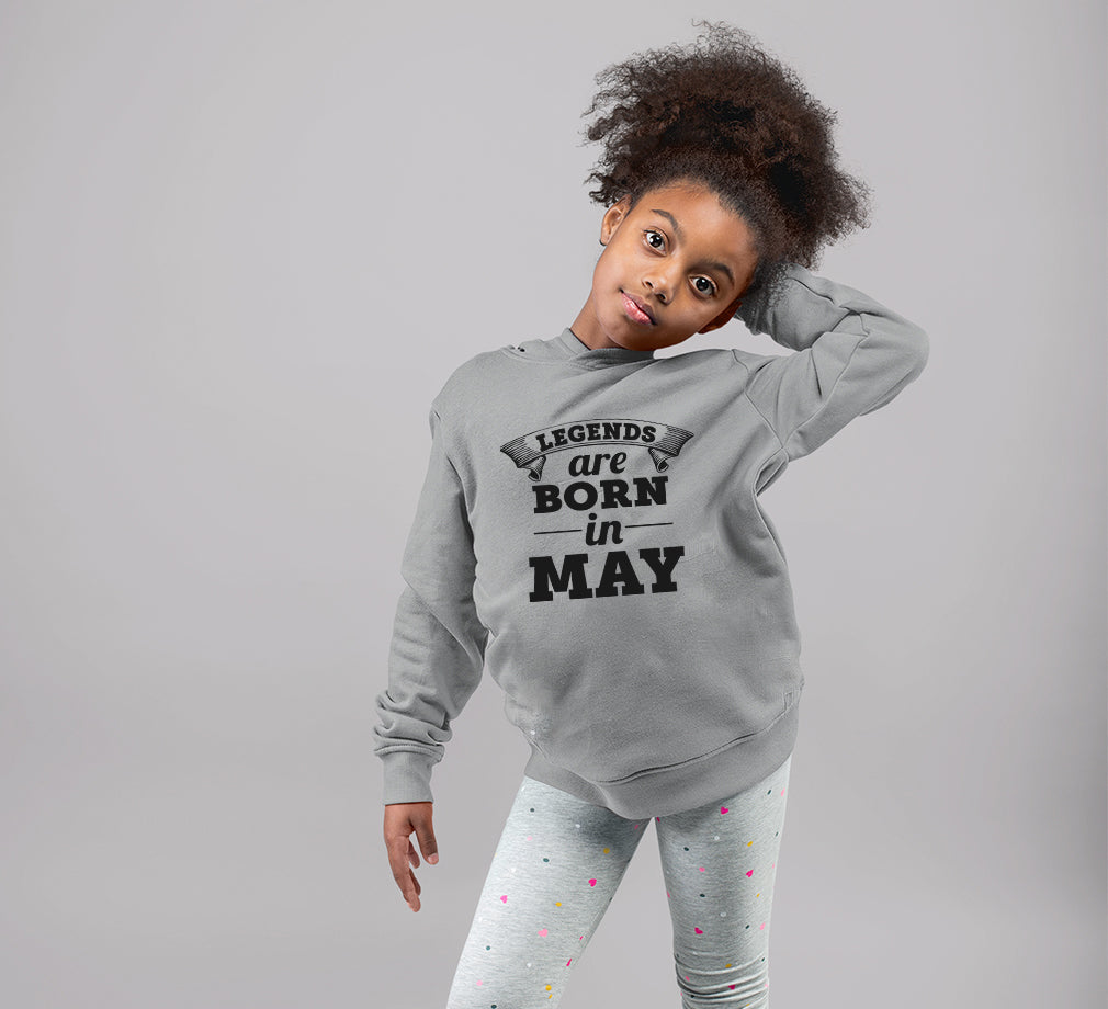 Legends are Born in May Girl Hoodies-FunkyTeesClub