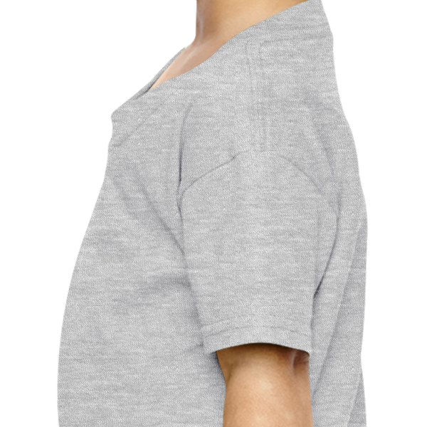 Girl Plain Grey T-shirt-FunkyTeesClub