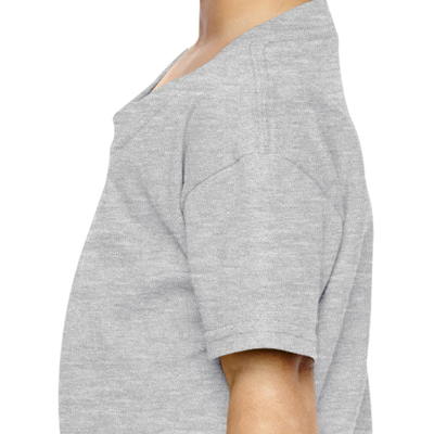 Girl Plain Grey T-shirt-FunkyTeesClub