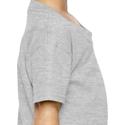 Girl Plain Grey T-shirt-FunkyTeesClub