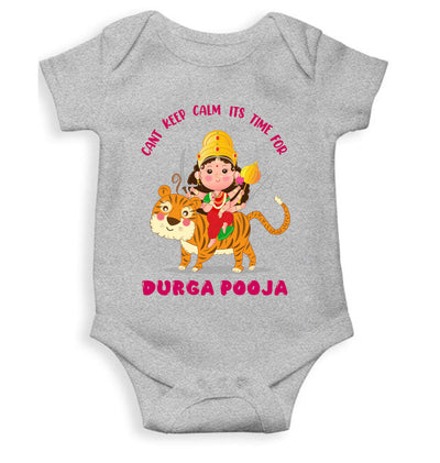 Can't Keep Calm It's Time For Durga Pooja Navratri Rompers for Baby Girl- FunkyTeesClub