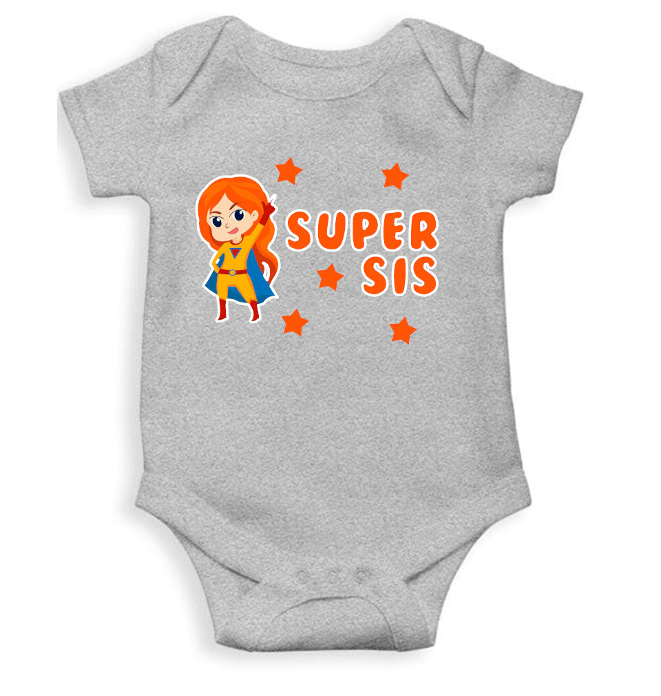 Super Sister Rakshabandhan Rompers for Baby Girl- FunkyTeesClub