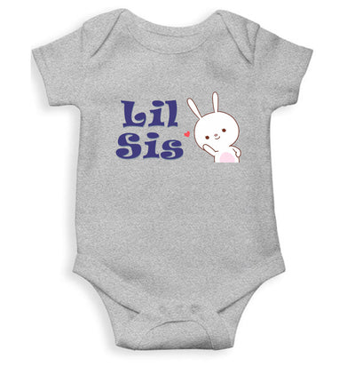 Little Sis Rakshabandhan Rompers for Baby Girl- FunkyTeesClub