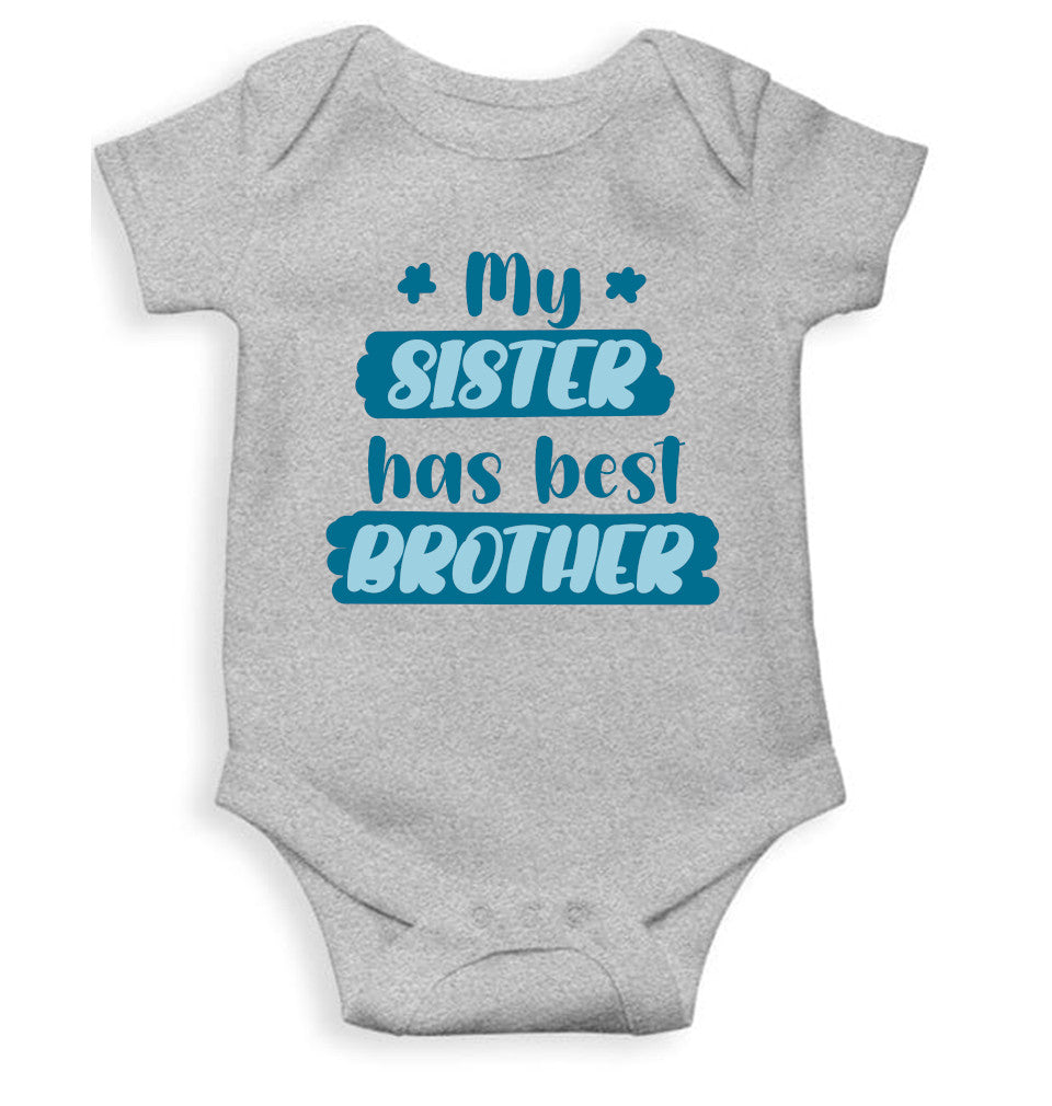 My Sister Has Best Brother Rakshabadhan Rompers for Baby Boy- FunkyTeesClub