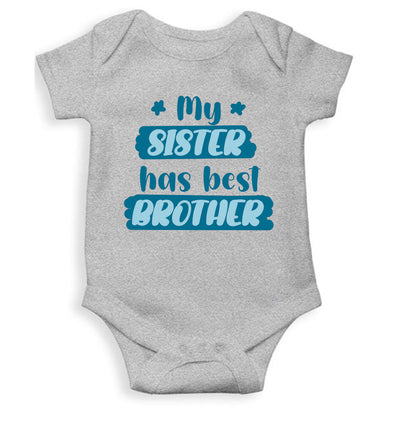 My Sister Has Best Brother Rakshabadhan Rompers for Baby Boy- FunkyTeesClub