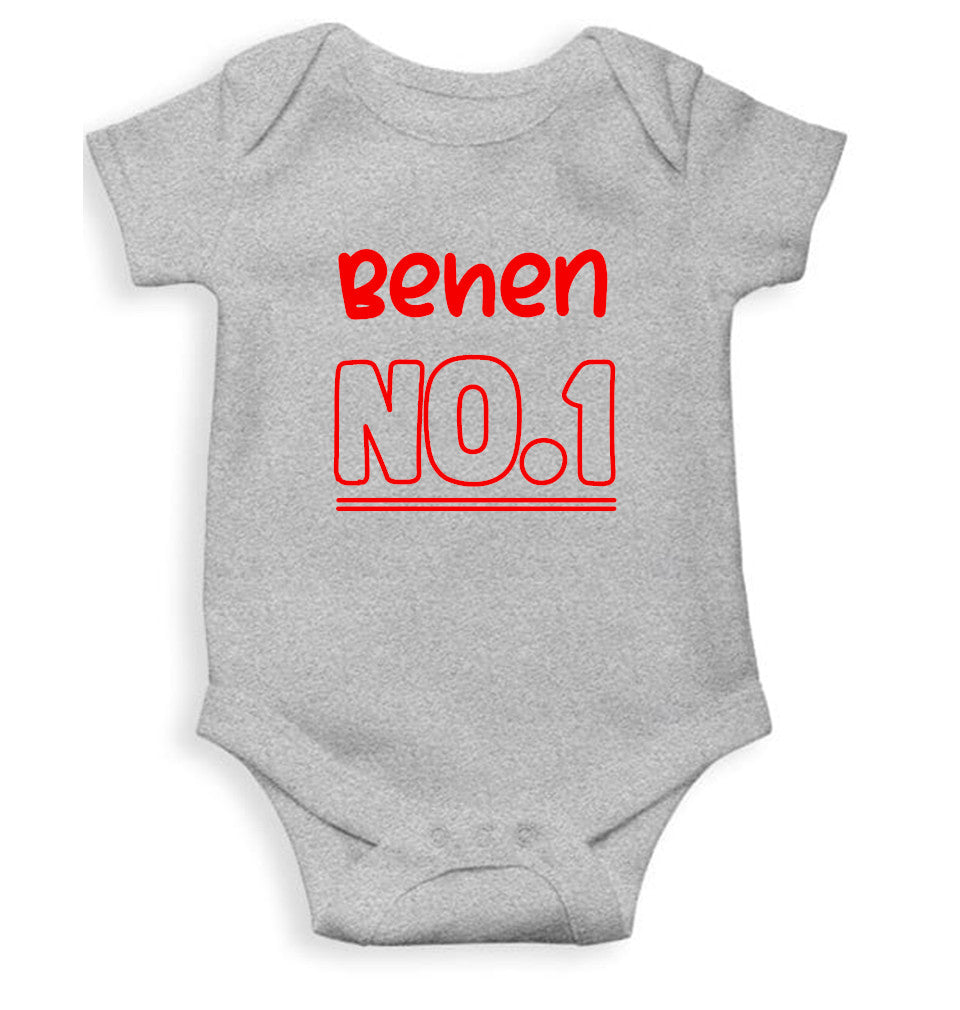 Behen No.1 Rakshabandhan Rompers for Baby Girl- FunkyTeesClub