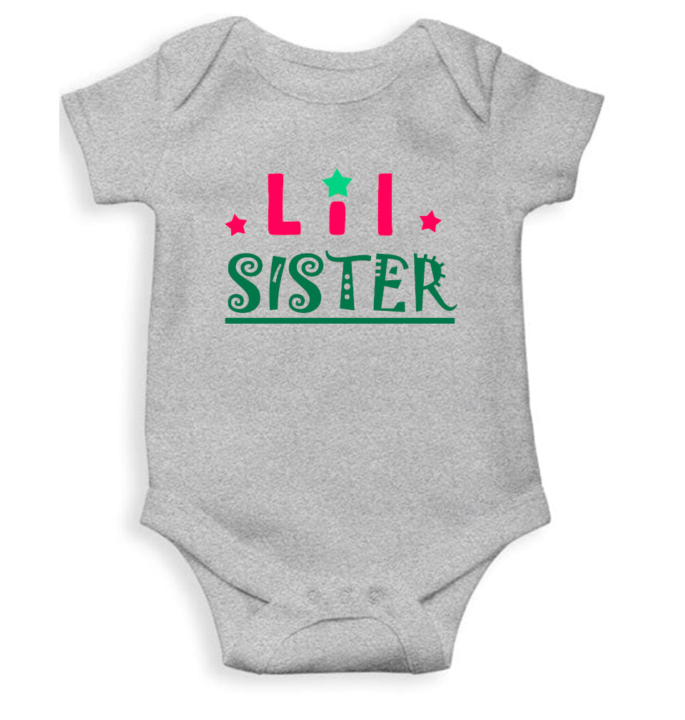 Lil Sister Rakshabandhan Rompers for Baby Girl- FunkyTeesClub