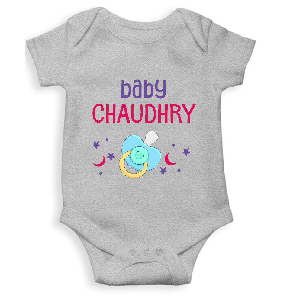 Custom Name Baby Surname Cute New Born Rompers for Baby Girl- FunkyTeesClub