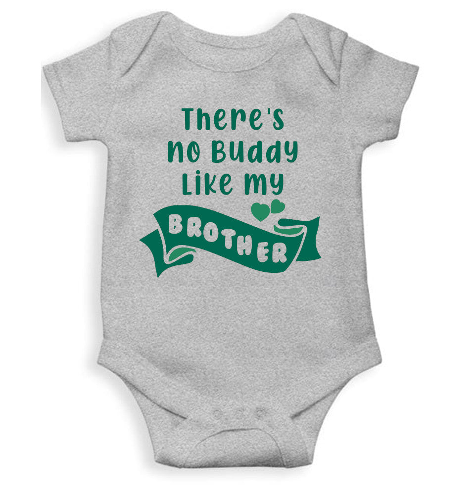 There Is No Buddy Like My Brother Rakshabandhan Rompers for Baby Girl- FunkyTeesClub