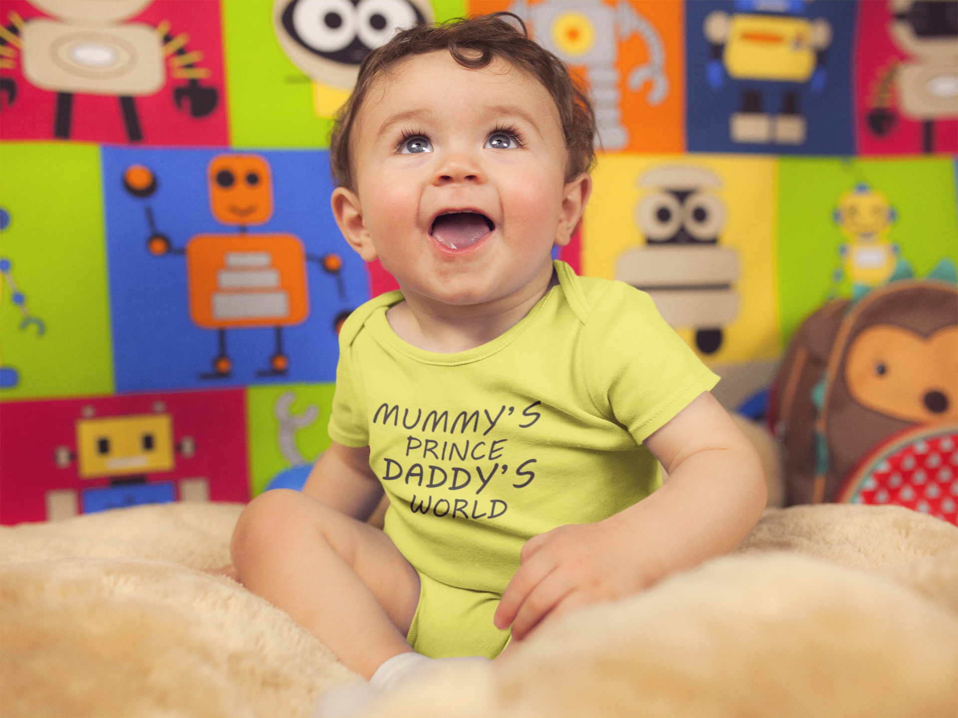 MUMMYS PRINCE DADDYS WORLD Rompers for Baby Boy- FunkyTeesClub
