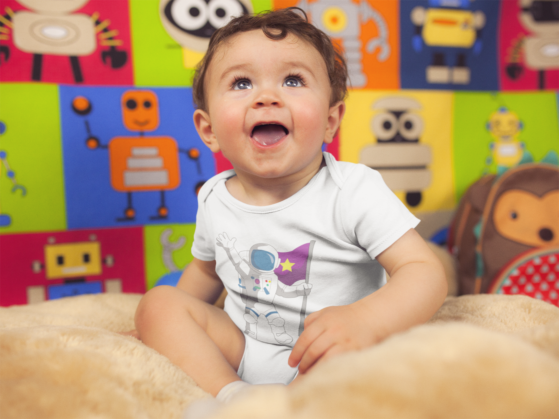 Future Astronaut Rompers for Baby Boy- FunkyTeesClub