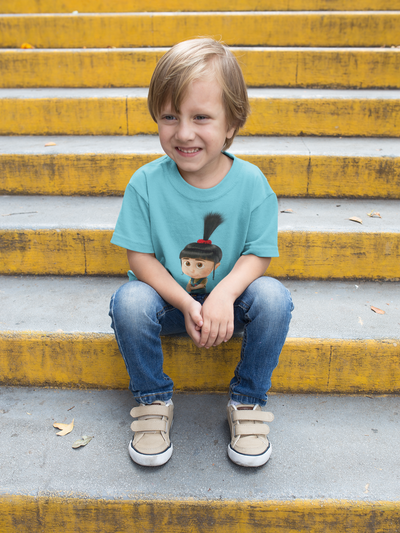 Cute Cartoon Half Sleeves T-Shirt for Boy-FunkyTeesClub