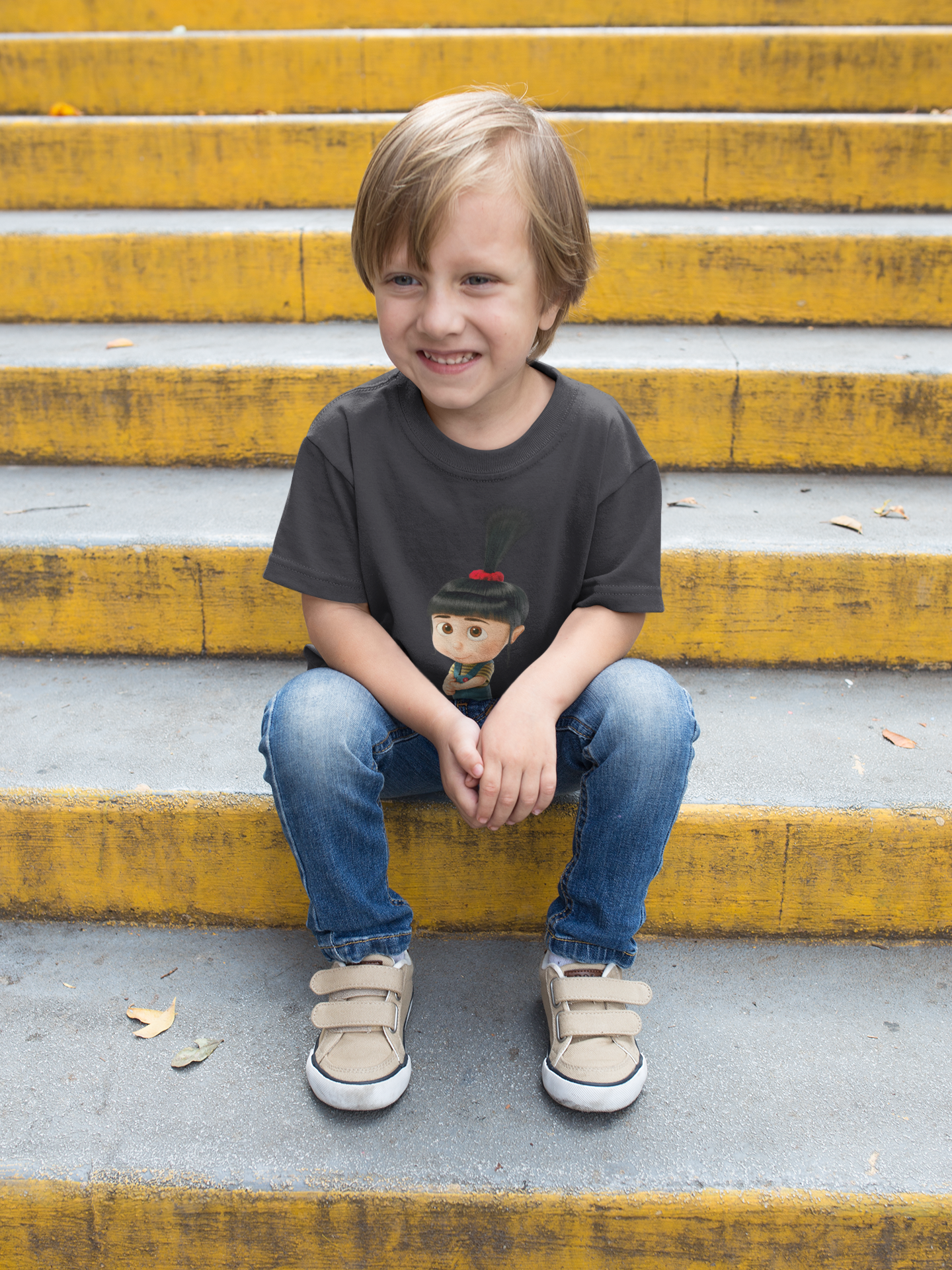 Cute Cartoon Half Sleeves T-Shirt for Boy-FunkyTeesClub