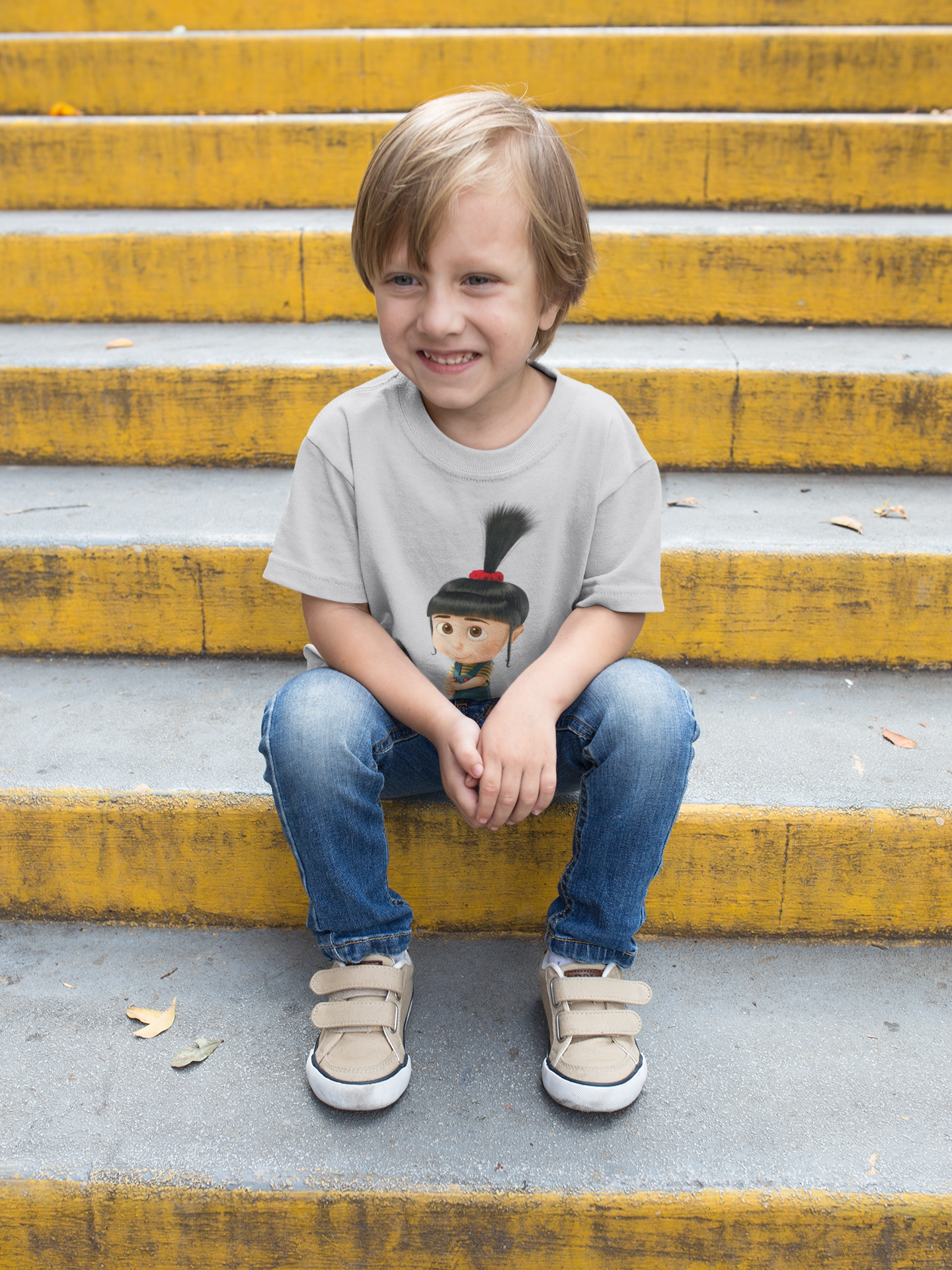 Cute Cartoon Half Sleeves T-Shirt for Boy-FunkyTeesClub