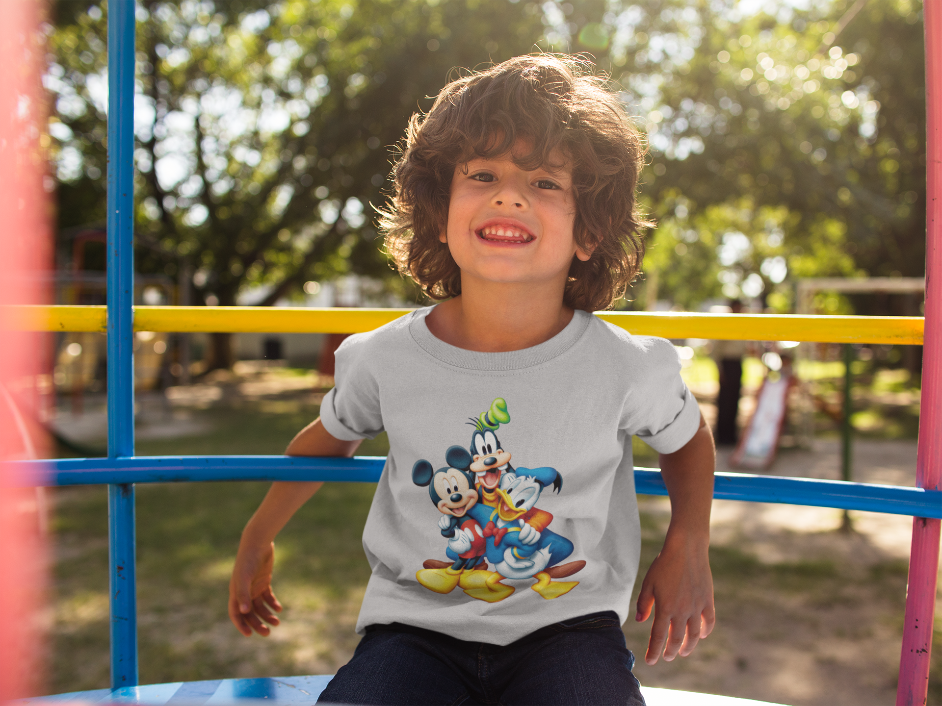 Cute Cartoon Half Sleeves T-Shirt for Boy-FunkyTeesClub